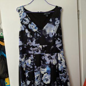 American Living Navy Floral Dress